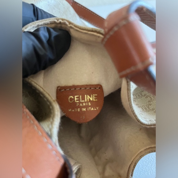 Celin vintage two way drawstring bucket bag - Picture 9 of 14